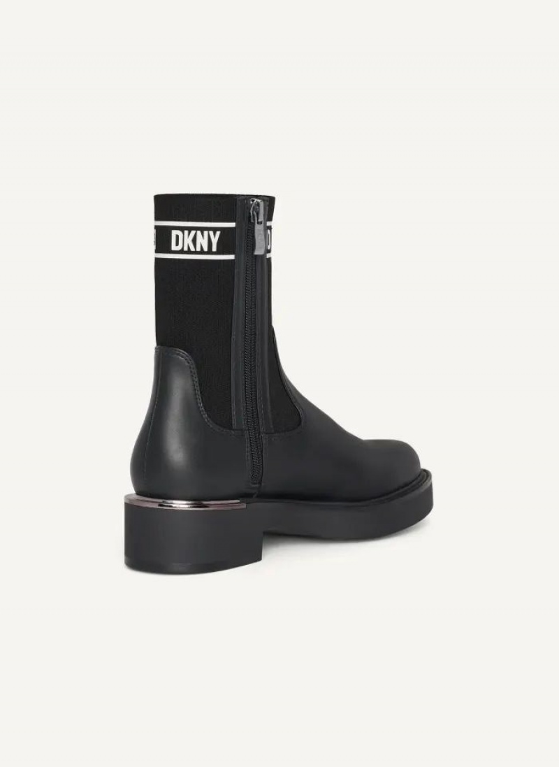 Μποτεσ DKNY Tully Slip On γυναικεια μαυρα | Greece_D1343