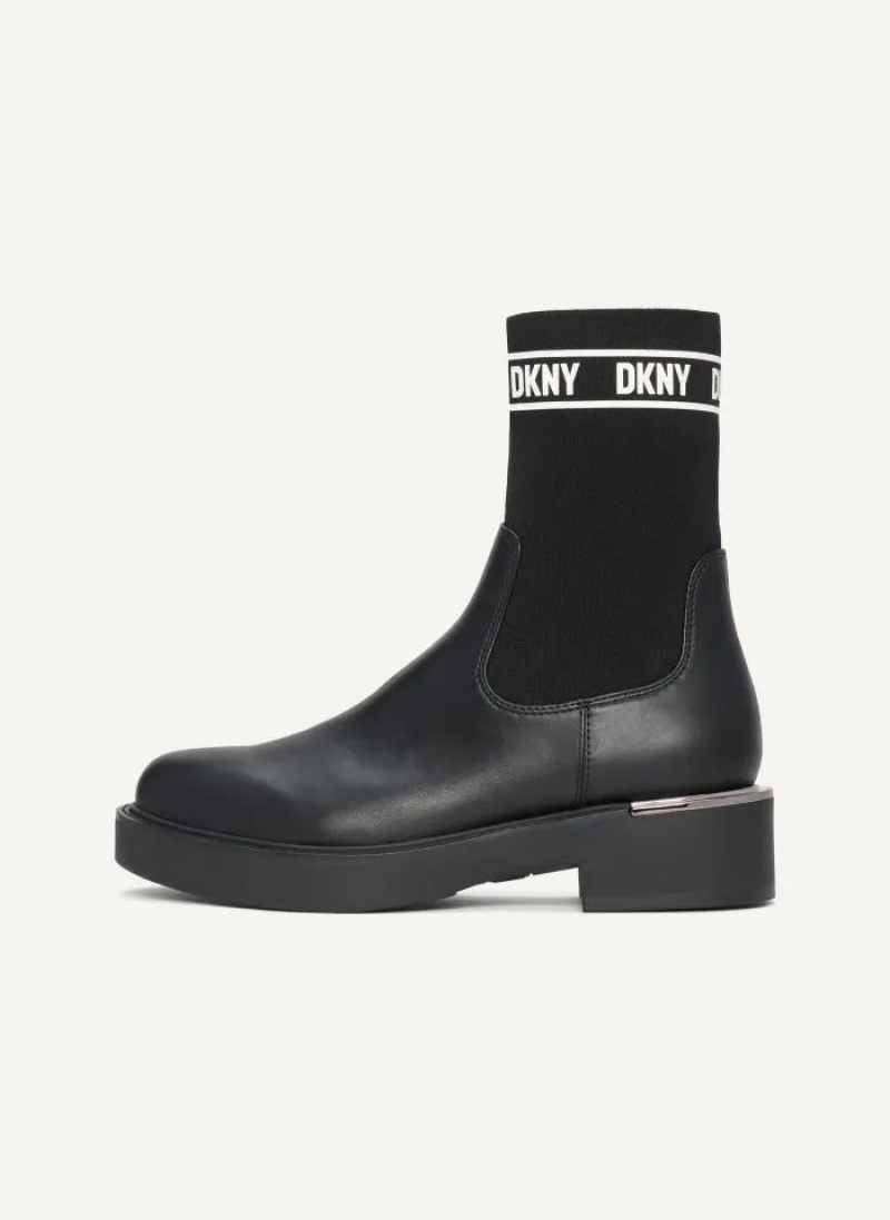 Μποτεσ DKNY Tully Slip On γυναικεια μαυρα | Greece_D1343