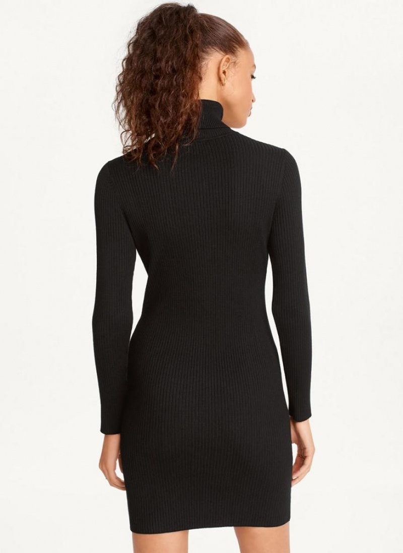 Φορεμα DKNY Turtleneck πουλοβερ γυναικεια μαυρα | Greece_D1859