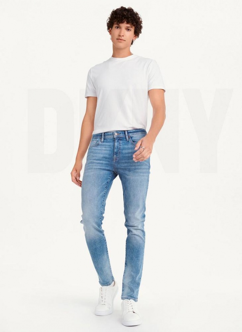 Τζιν DKNY Κοκαλιάρης Light Wash Denim ανδρικα ανοιχτο ανοιχτο μπλε | Greece_D0802