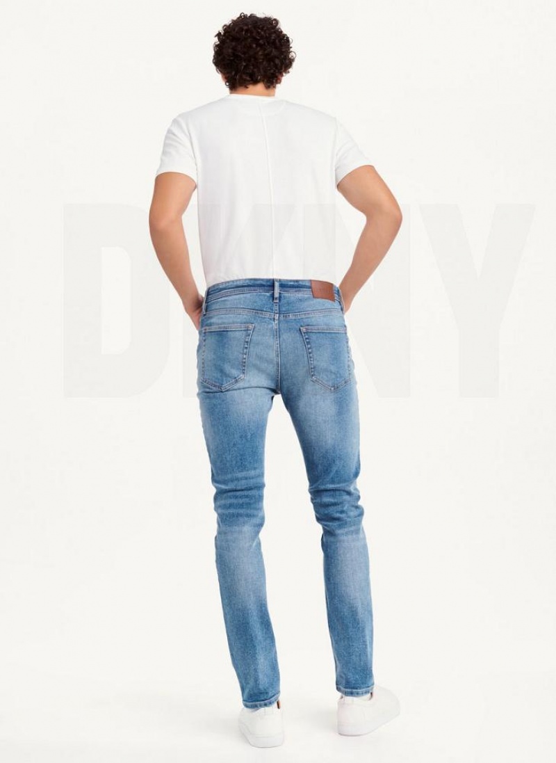 Τζιν DKNY Κοκαλιάρης Light Wash Denim ανδρικα ανοιχτο ανοιχτο μπλε | Greece_D0802