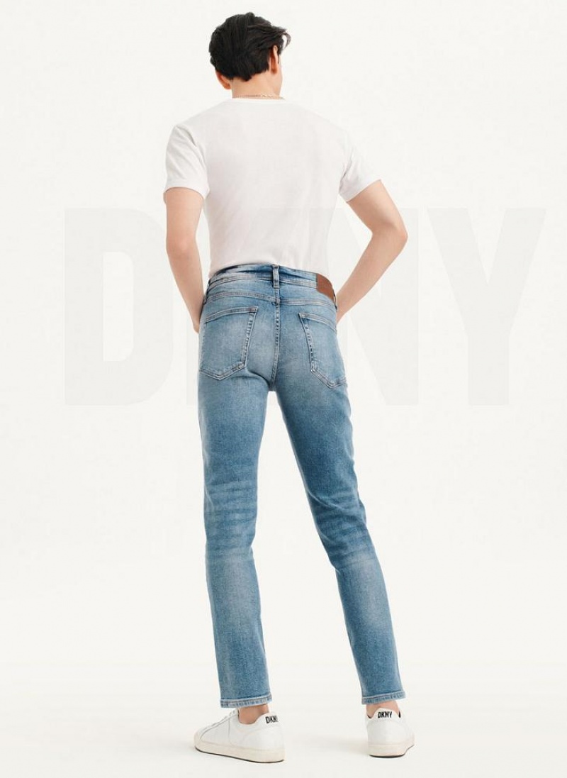 Τζιν DKNY Κοκαλιάρης Light Wash Denim ανδρικα ανοιχτο ανοιχτο μπλε | Greece_D0802