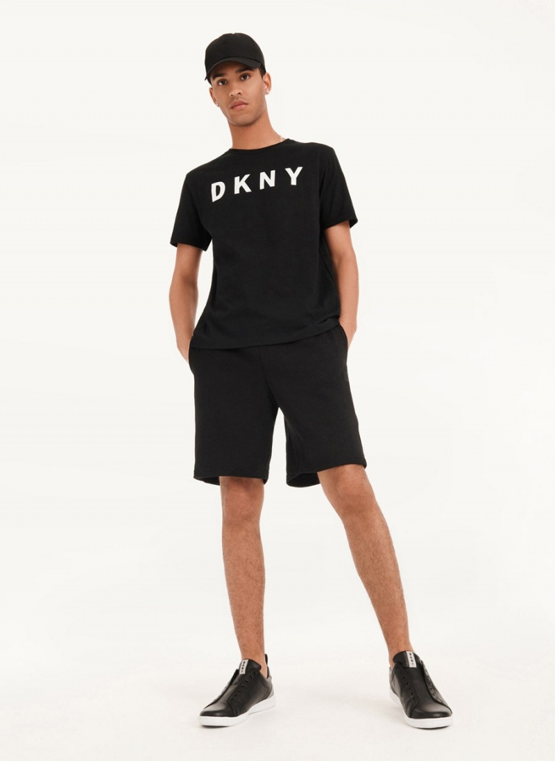 μπλουζακια DKNY κλασικα Logo ανδρικα μαυρα | Greece_D0959