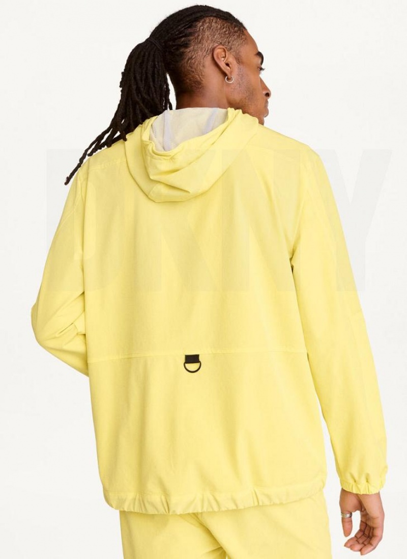 Μπουφαν DKNY νάιλον Windbreaker ανδρικα κίτρινα | Greece_D1372