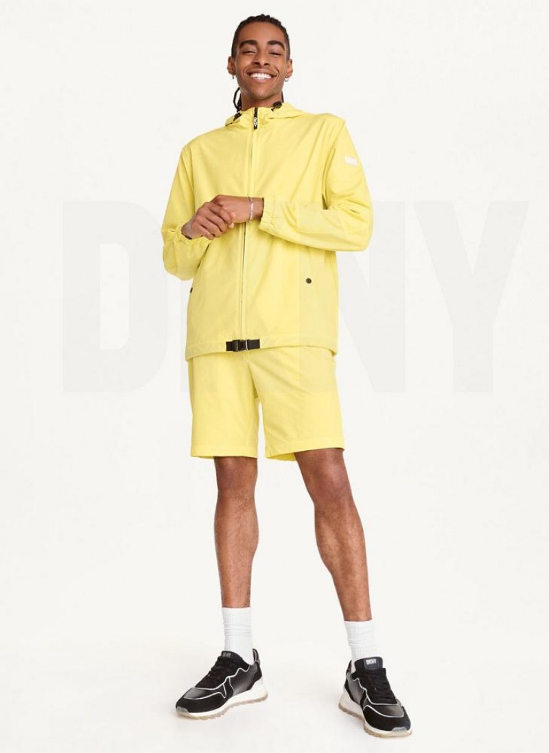 Μπουφαν DKNY νάιλον Windbreaker ανδρικα κίτρινα | Greece_D1372