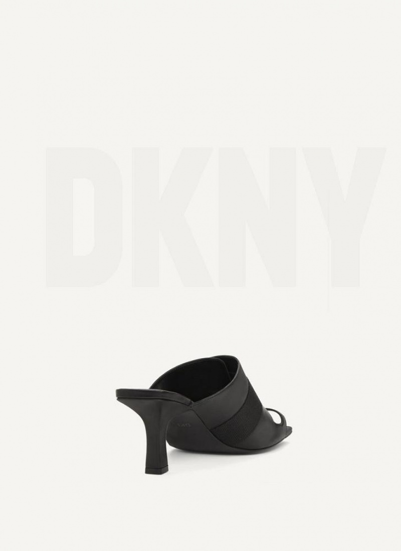 Τακούνια DKNY με τακουνι πόρπης Mule γυναικεια μαυρα | Greece_D1874