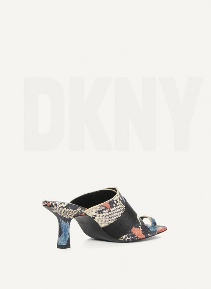 Τακούνια DKNY με τακουνι πόρπης Mule γυναικεια μπλε Πολύχρωμο | Greece_D1284