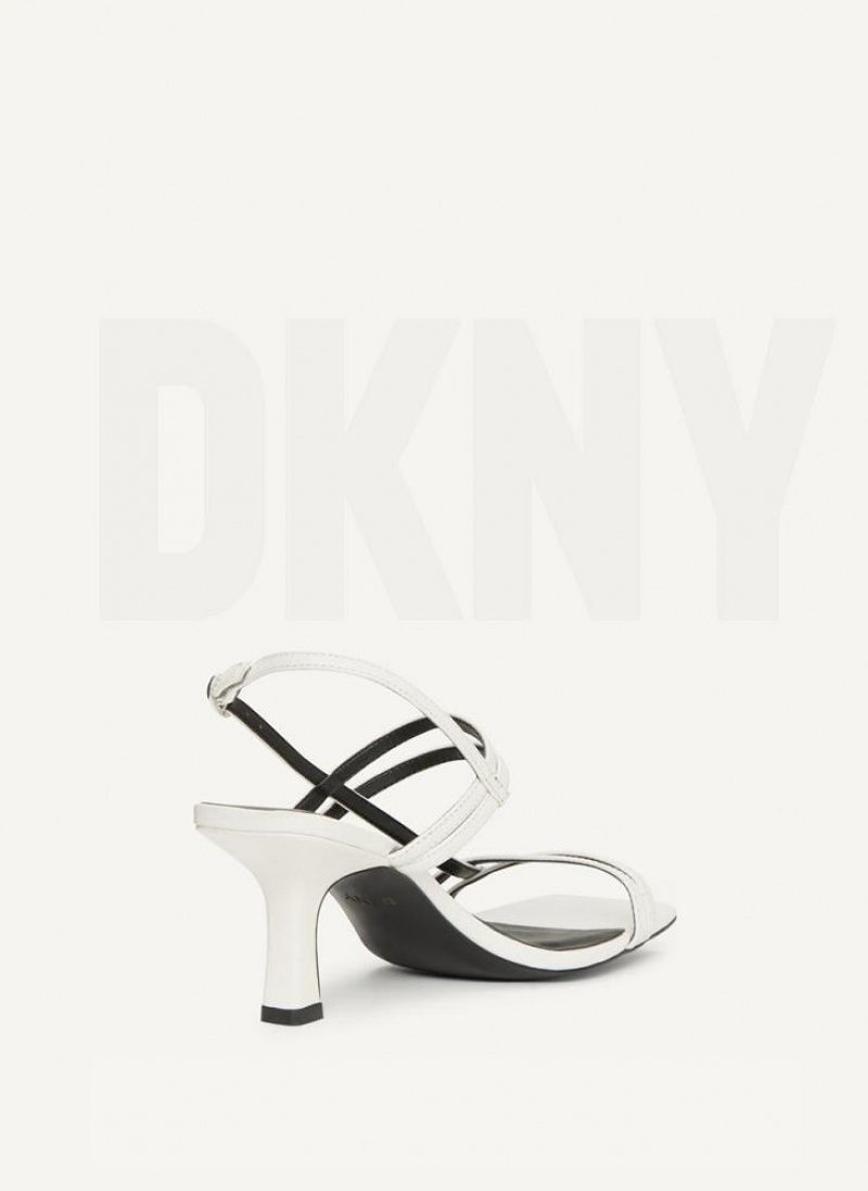 Σανδαλια DKNY strappy Heel γυναικεια ασπρα | Greece_D0818