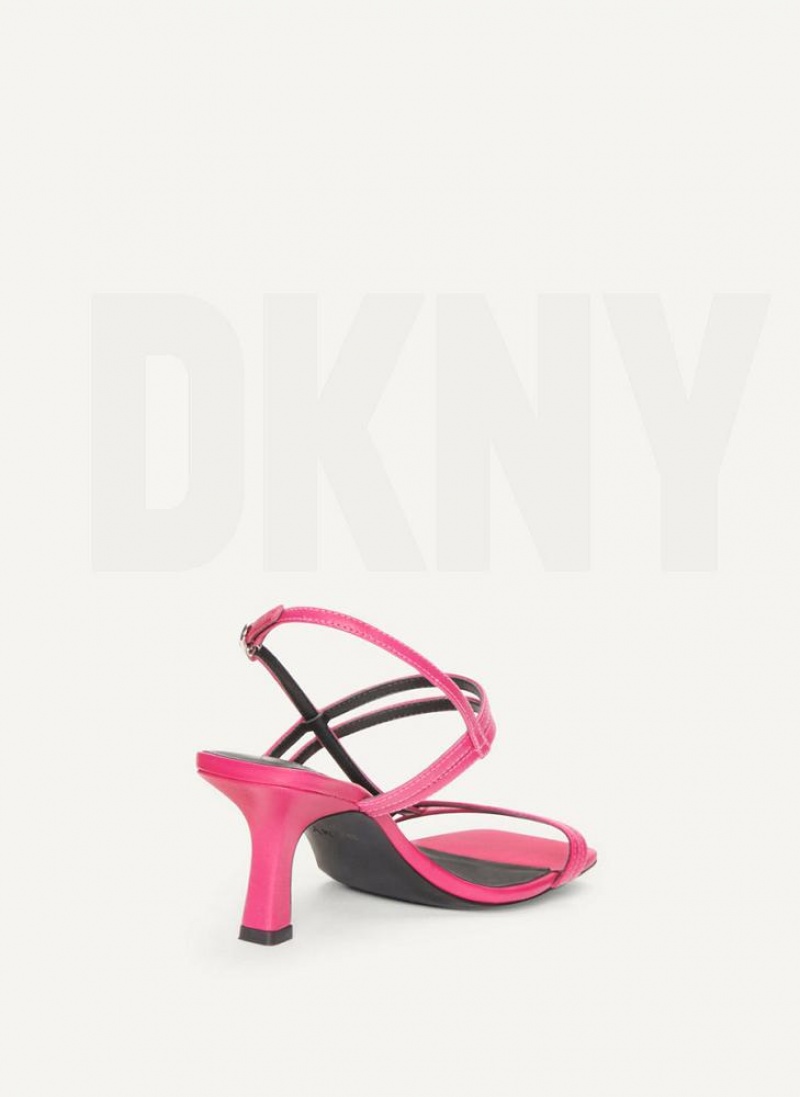 Σανδαλια DKNY strappy Heel γυναικεια ροζ | Greece_D1712