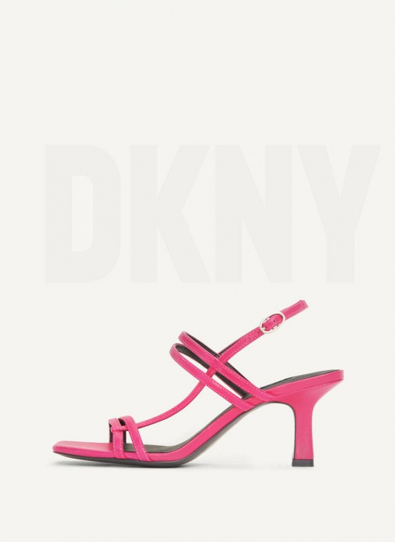 Τακούνια DKNY strappy γυναικεια ροζ | Greece_D0124