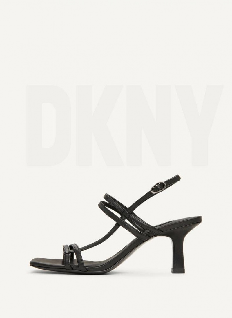 Τακούνια DKNY strappy γυναικεια μαυρα | Greece_D1733