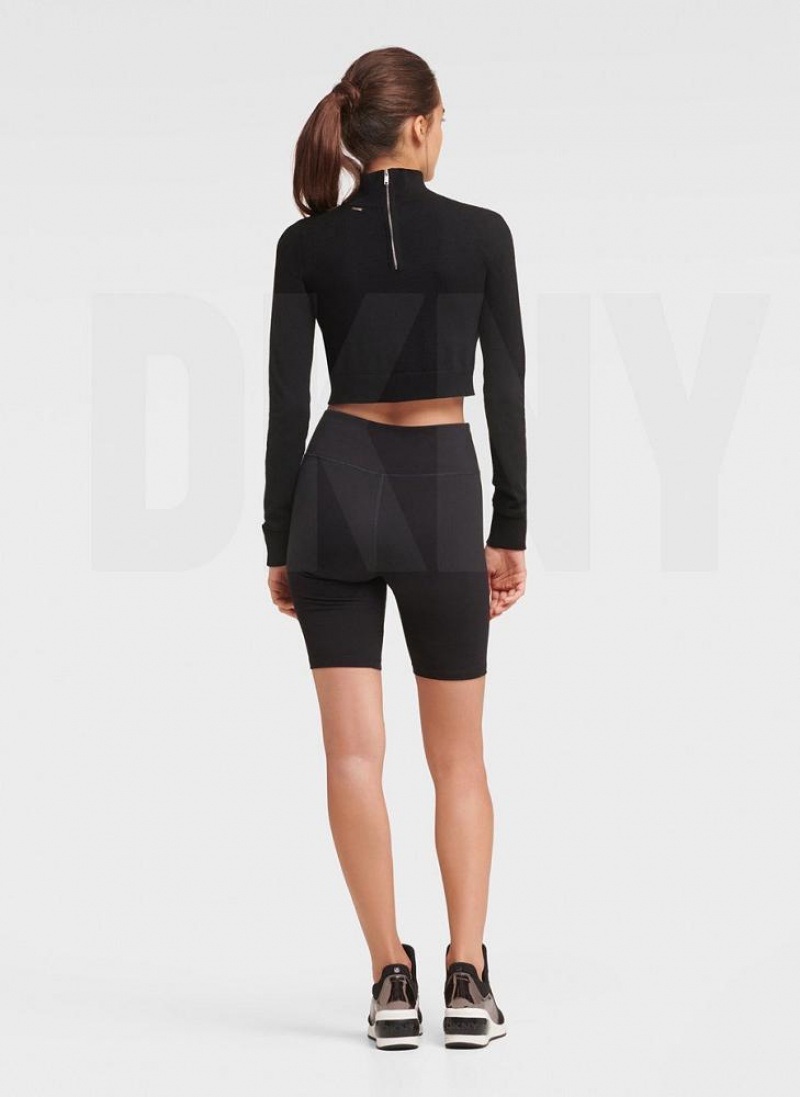 Σορτσ DKNY tracking Logo Bike γυναικεια μαυρα ασπρα | Greece_D0687