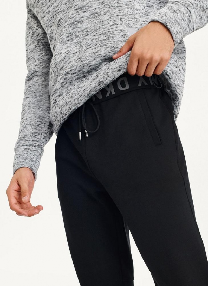 Παντελονι Jogger DKNY Logo Waistband ανδρικα μαυρα | Greece_D1217