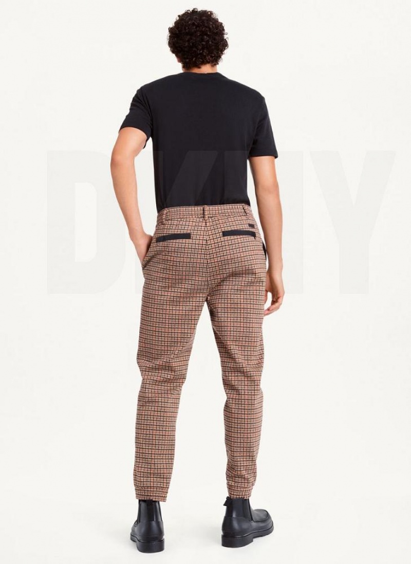 Παντελονι Jogger DKNY Plaid Contrast Cargo ανδρικα Πολύχρωμο | Greece_D1246