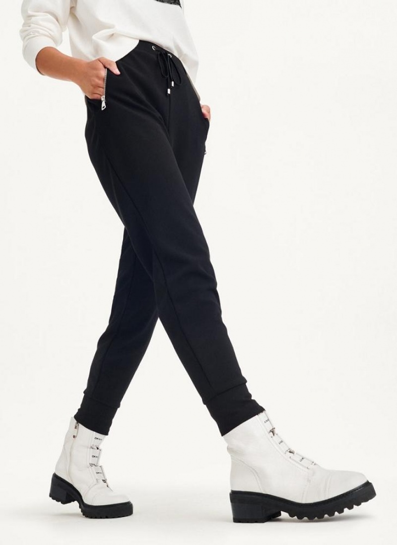 Παντελονι Jogger DKNY Pull On γυναικεια μαυρα | Greece_D1552