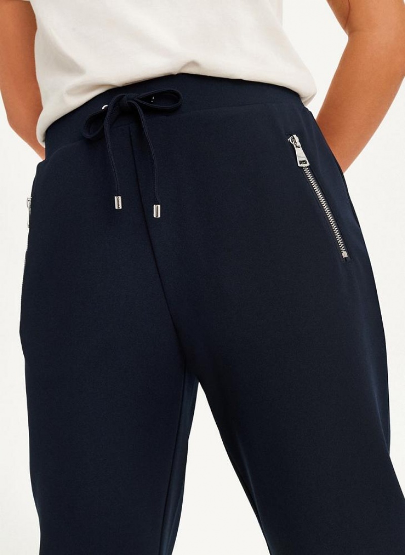 Παντελονι Jogger DKNY Pull On γυναικεια σκουρο μπλε | Greece_D1329