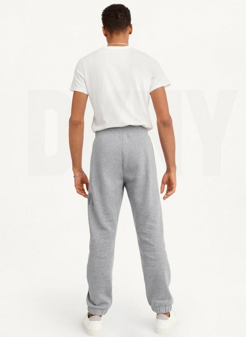 Παντελονι Jogger DKNY Shadow Logo ανδρικα γκρι | Greece_D0434