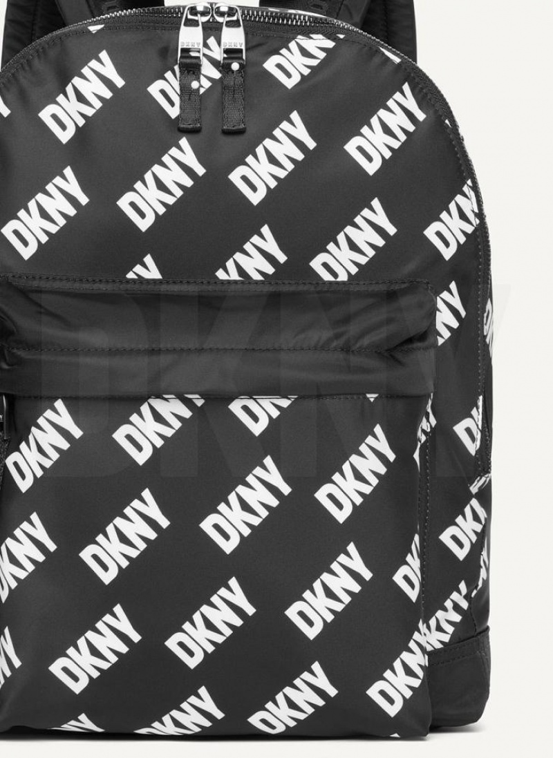 σακιδια πλατησ DKNY All Over Logo ανδρικα μαυρα ασπρα | Greece_D0779