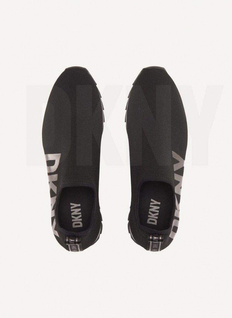 Αθλητικα Παπουτσια DKNY Azer Slip On γυναικεια μαυρα | Greece_D1000