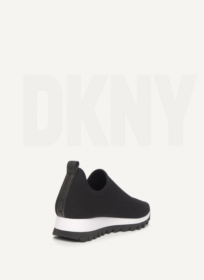 Αθλητικα Παπουτσια DKNY Azer Slip On γυναικεια μαυρα | Greece_D1000