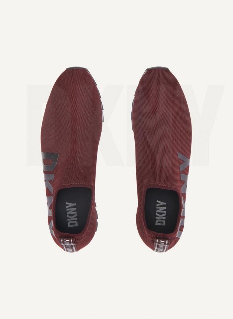 Αθλητικα Παπουτσια DKNY Azer Slip On γυναικεια μπορντο | Greece_D1039