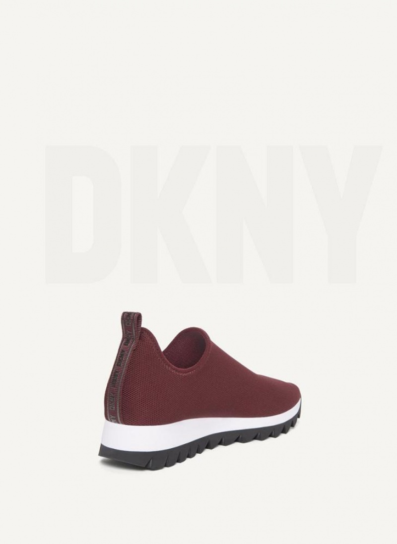 Αθλητικα Παπουτσια DKNY Azer Slip On γυναικεια μπορντο | Greece_D1039