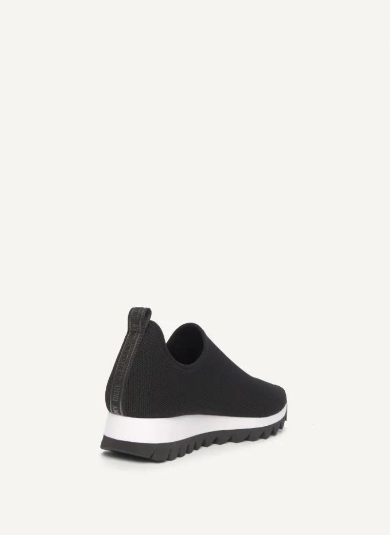 Αθλητικα Παπουτσια DKNY Azer - Slip On Runner γυναικεια μαυρα | Greece_D1207