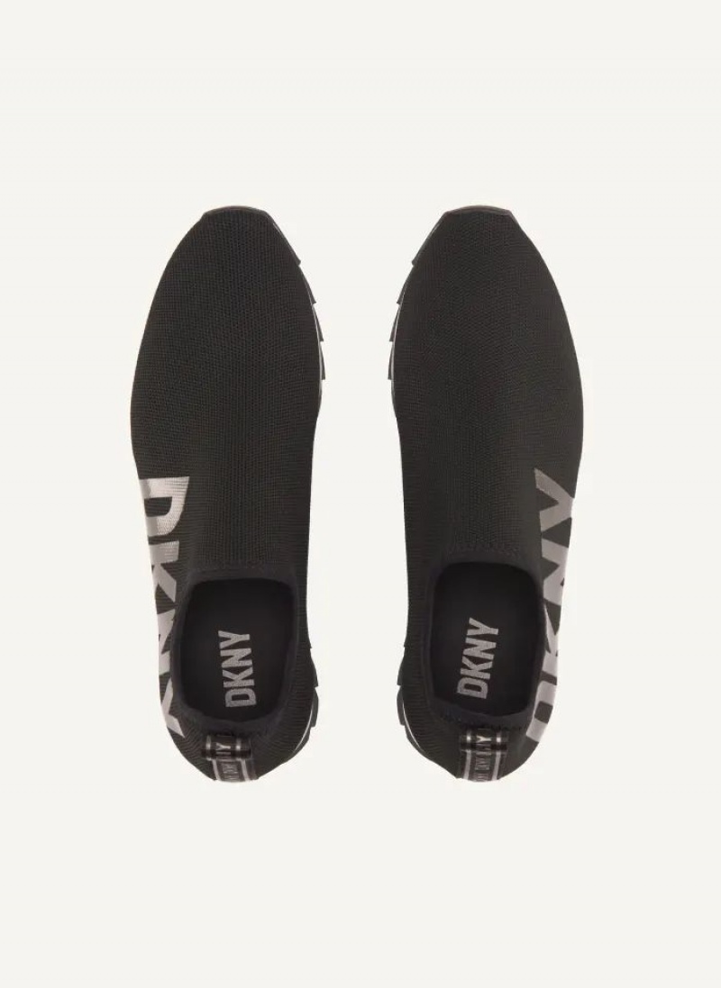 Αθλητικα Παπουτσια DKNY Azer - Slip On Runner γυναικεια μαυρα | Greece_D1207