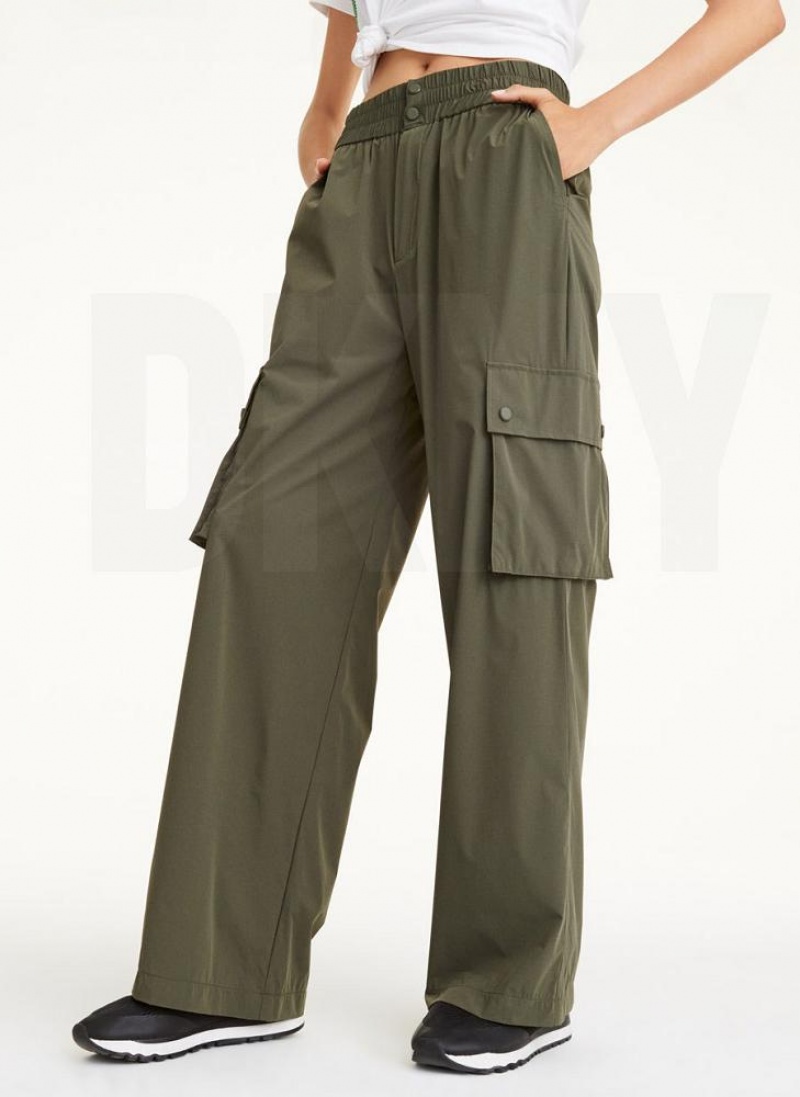 Ολοσωμη Φορμα DKNY Cargo Trouser γυναικεια Ελιά | Greece_D1275