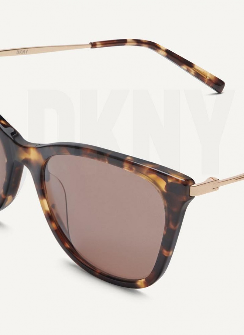 Γυαλια Ηλιου DKNY City Native Cat Eye γυναικεια καφε | Greece_D0424