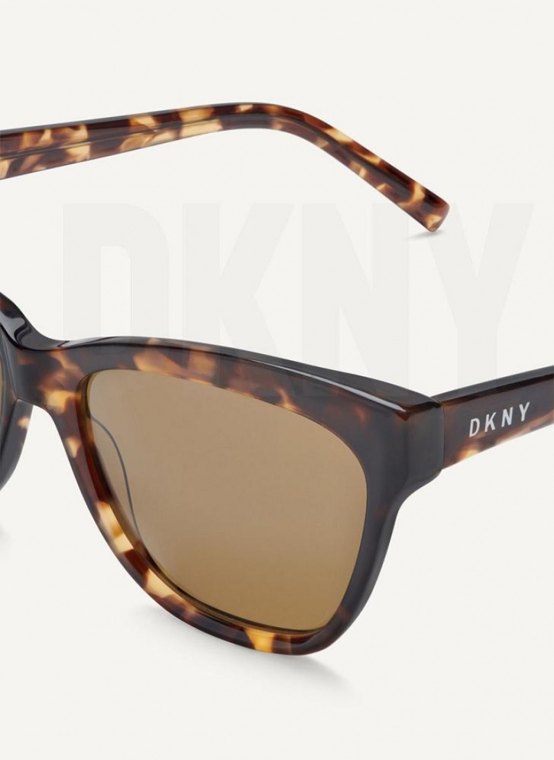 Γυαλια Ηλιου DKNY City Native Cat Eye γυναικεια καφε | Greece_D0925