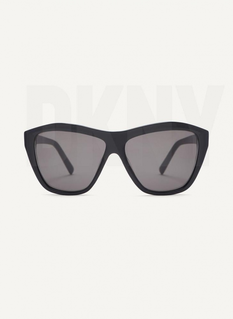 Γυαλια Ηλιου DKNY City Native Modern Rectangle γυναικεια μαυρα | Greece_D1428