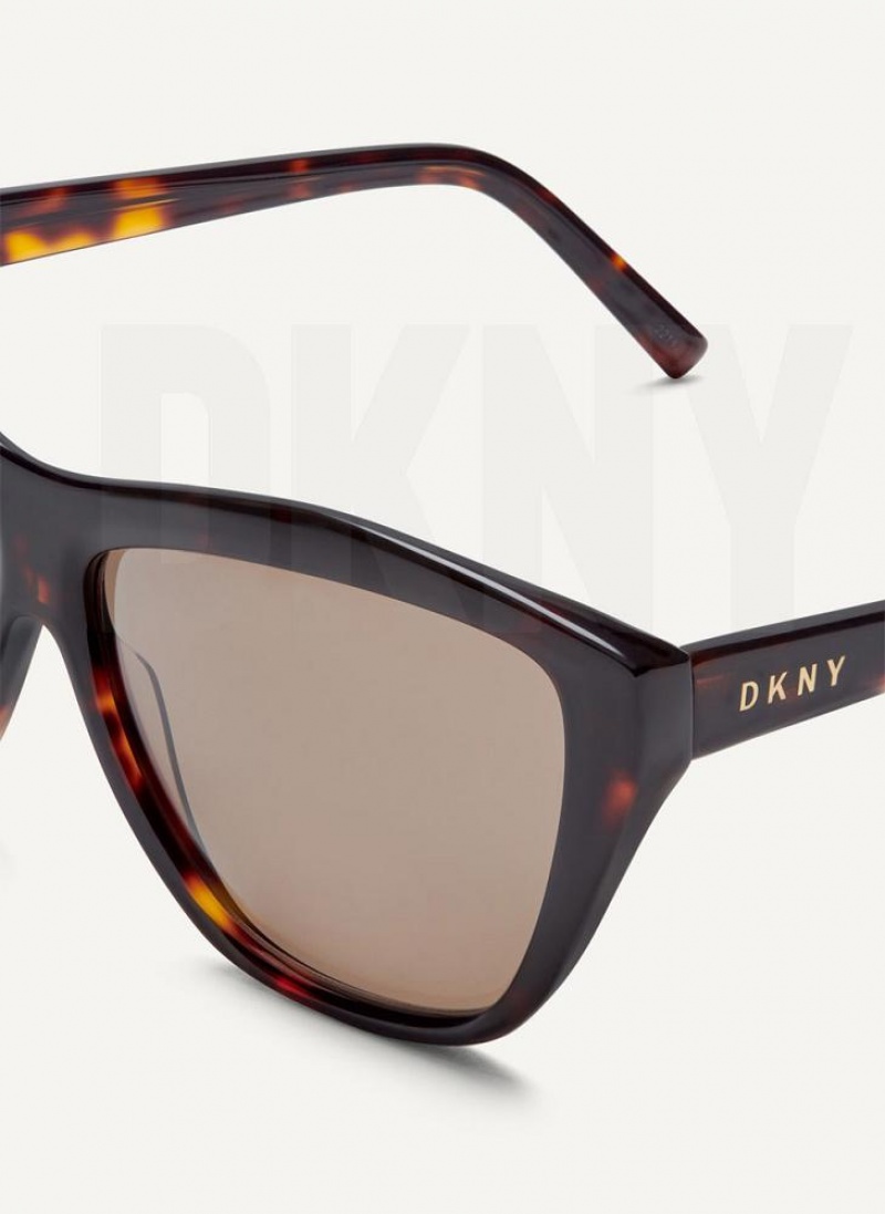 Γυαλια Ηλιου DKNY City Native Modern Rectangle γυναικεια καφε | Greece_D1846