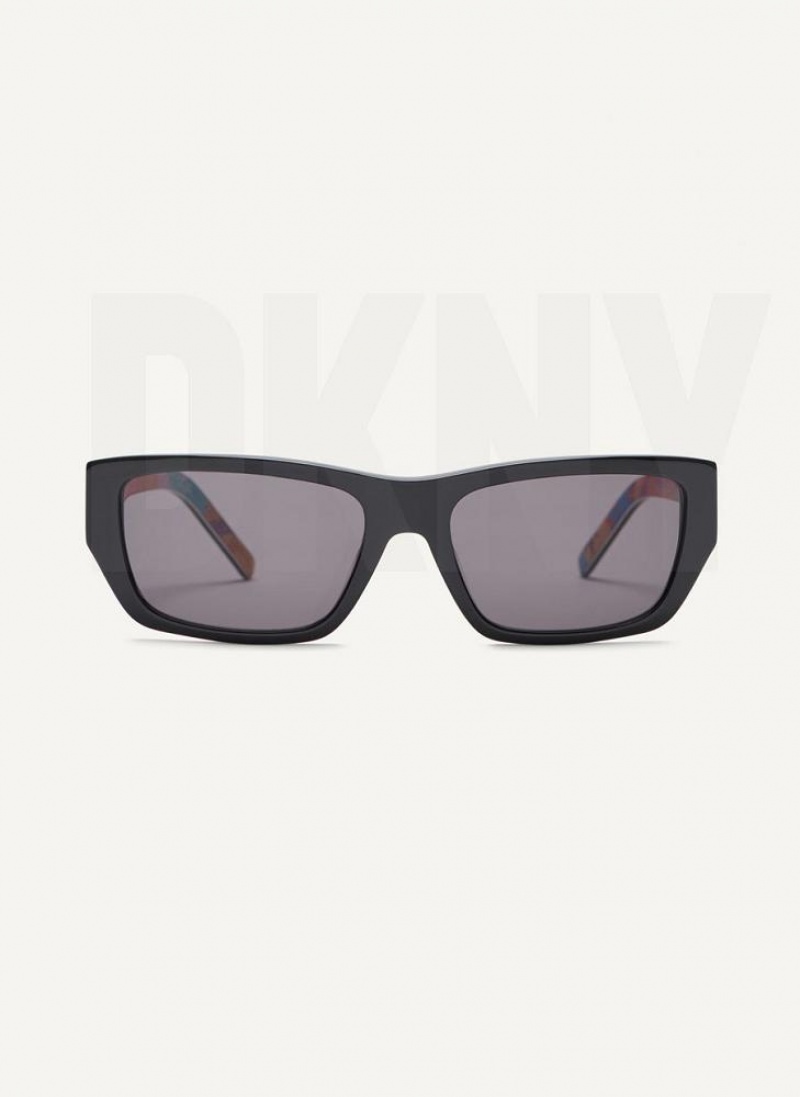 Γυαλια Ηλιου DKNY DKNY Pride Rectangle γυναικεια μαυρα | Greece_D1550