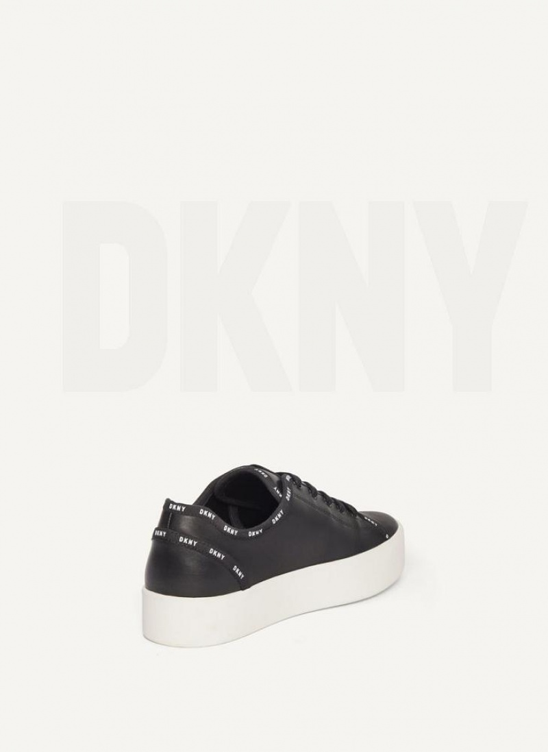 Αθλητικα Παπουτσια DKNY Dkny Court γυναικεια μαυρα | Greece_D0190