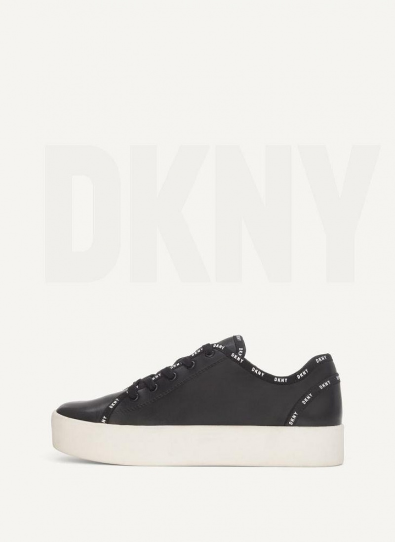 Αθλητικα Παπουτσια DKNY Dkny Court γυναικεια μαυρα | Greece_D0190