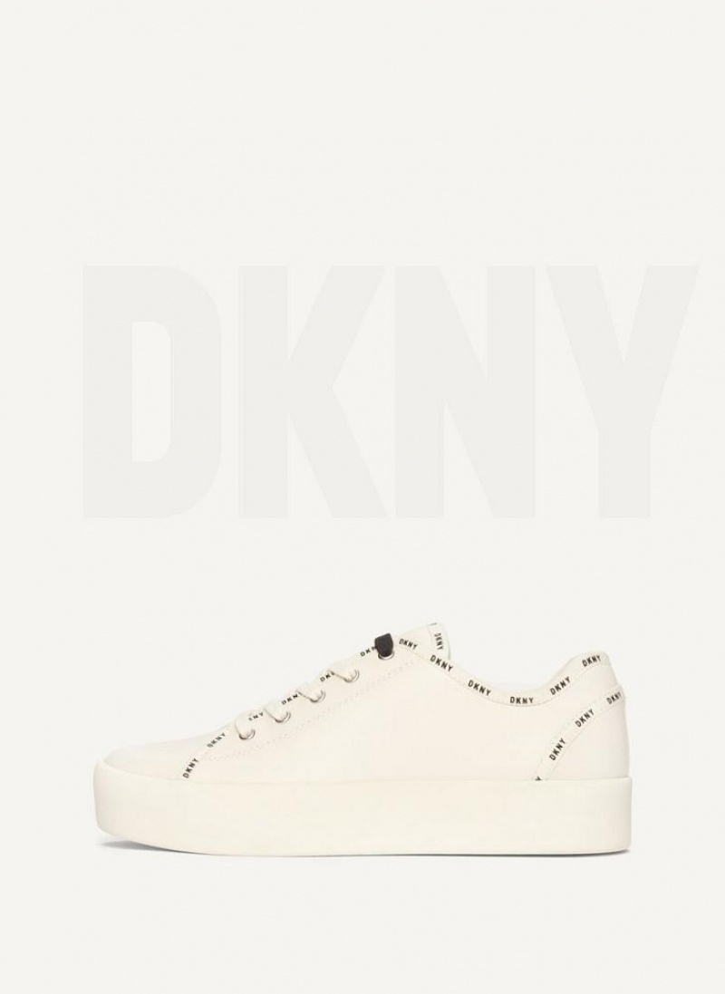 Αθλητικα Παπουτσια DKNY Dkny Court γυναικεια ασπρα | Greece_D0584