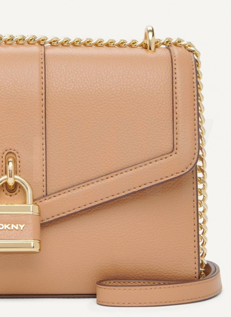 τσάντεσ ώμου DKNY Ella Large Flap γυναικεια Χακί | Greece_D1126