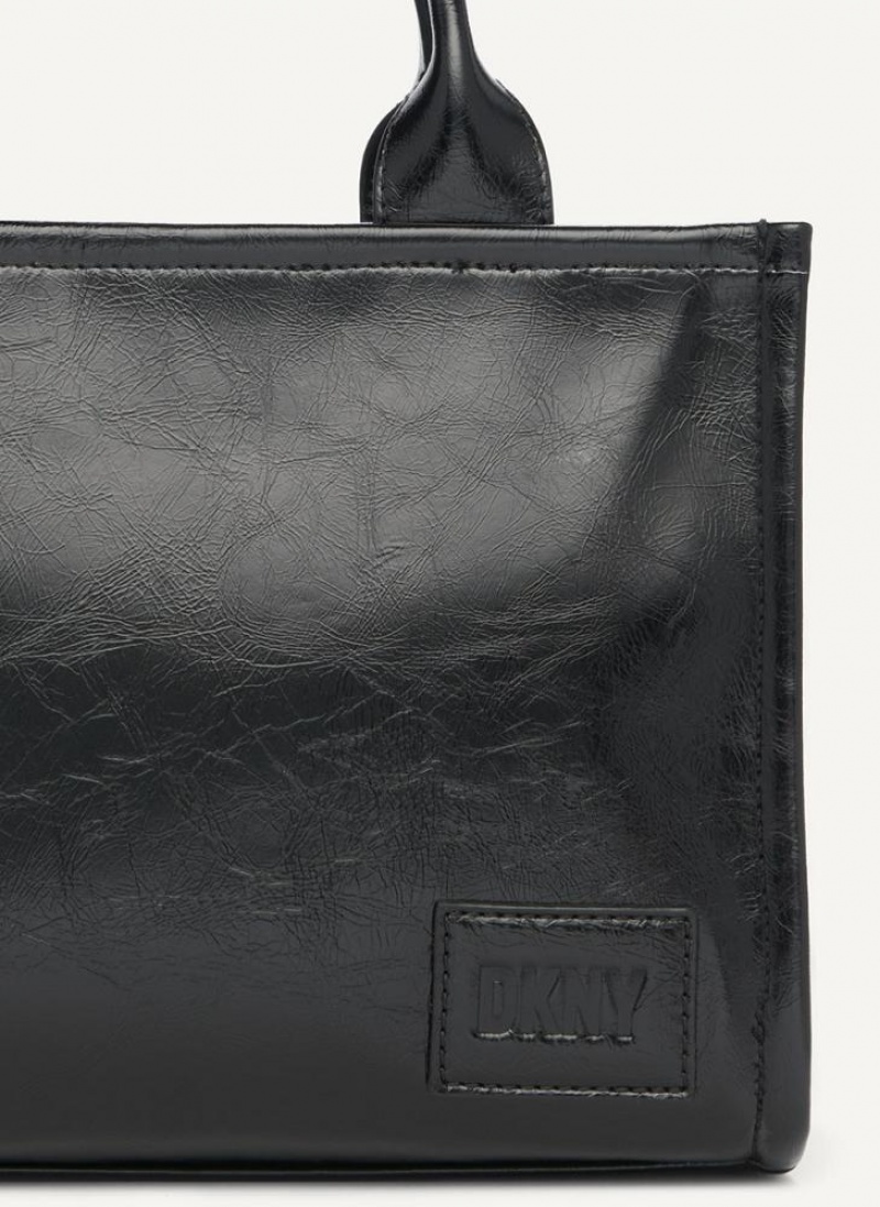 τσάντεσ χιαστί DKNY Hadlee Sm Tote γυναικεια μαυρα γκρι | Greece_D0436