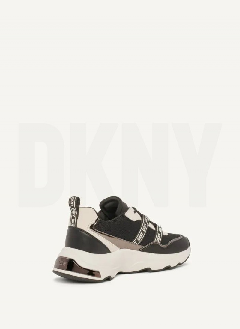 Αθλητικα Παπουτσια DKNY Justine Slip On γυναικεια μαυρα | Greece_D0871