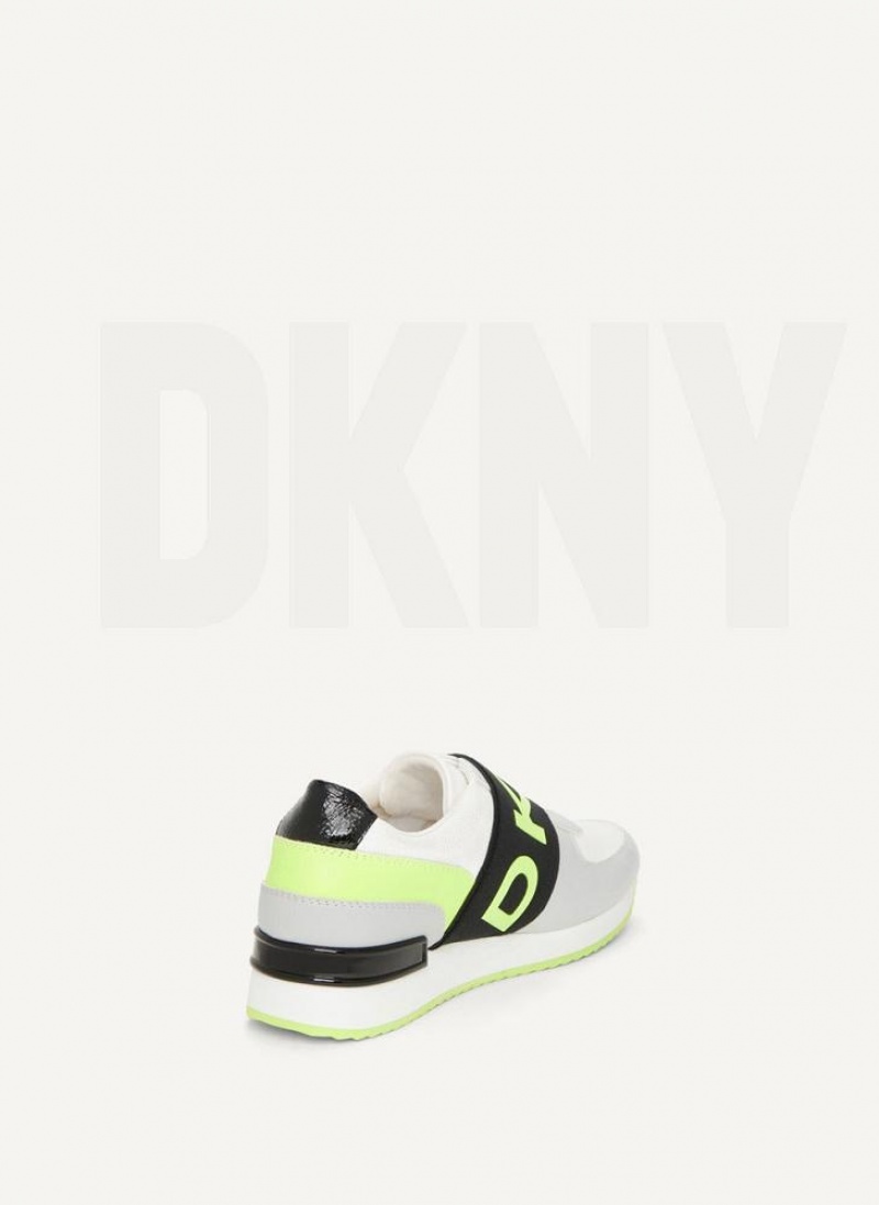 Αθλητικα Παπουτσια DKNY Marli Slip On γυναικεια ασπρα | Greece_D1742