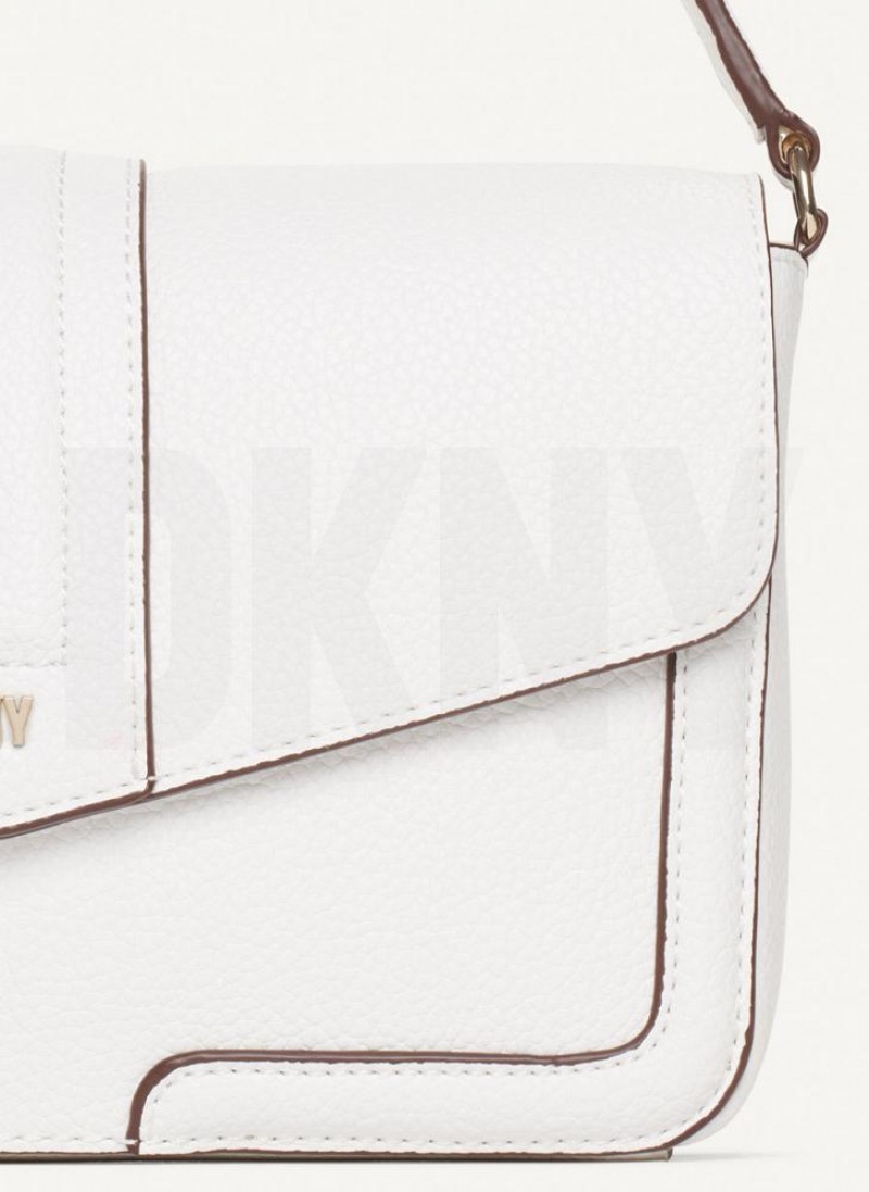 τσάντεσ ώμου DKNY Maxxe Flap γυναικεια ασπρα | Greece_D0569