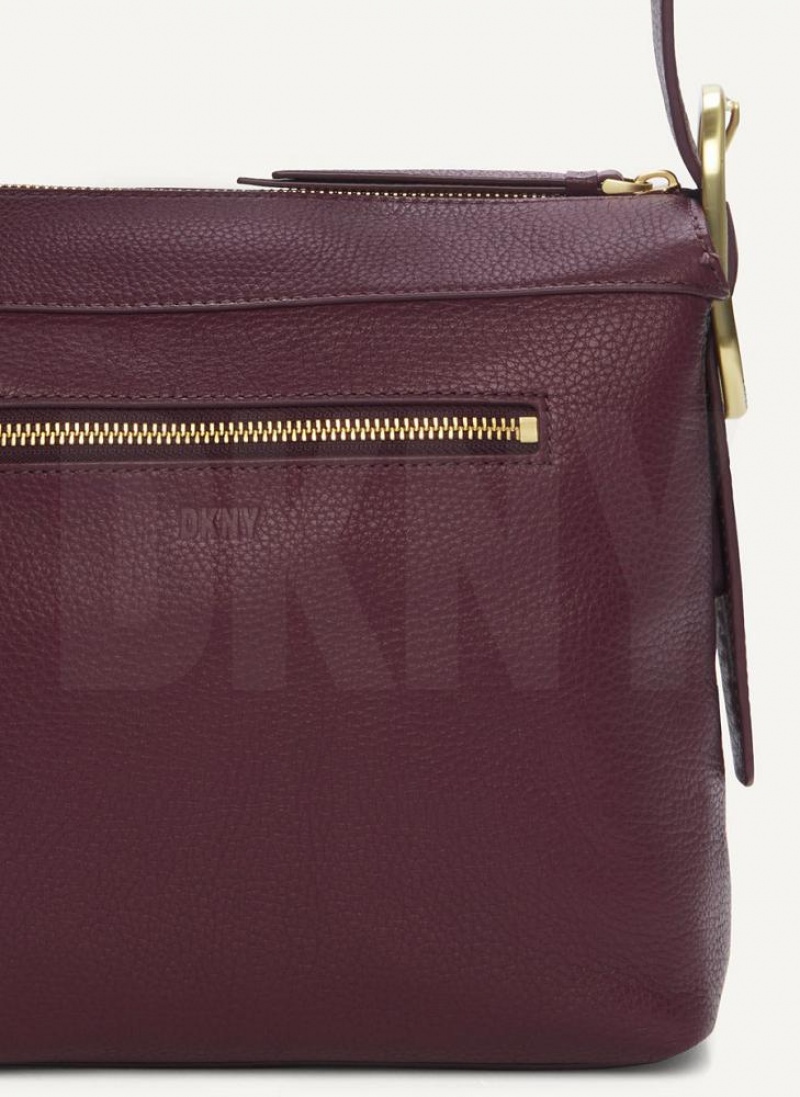 τσάντεσ χιαστί DKNY Medium πόρπης γυναικεια μπορντο | Greece_D1286