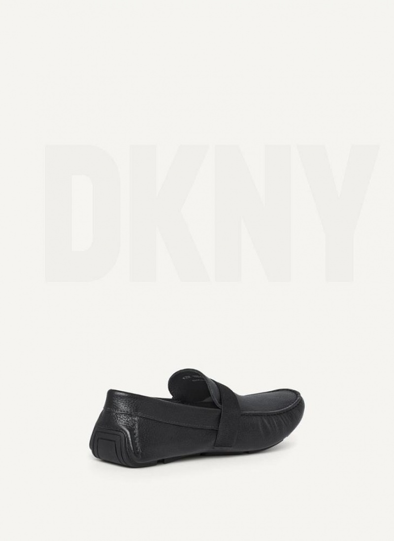 Αθλητικα Παπουτσια DKNY Modern λουρακια Driver ανδρικα μαυρα | Greece_D0623