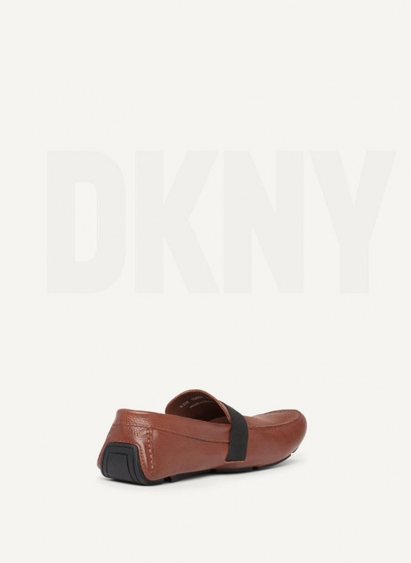 Αθλητικα Παπουτσια DKNY Modern λουρακια Driver ανδρικα καφε | Greece_D0682