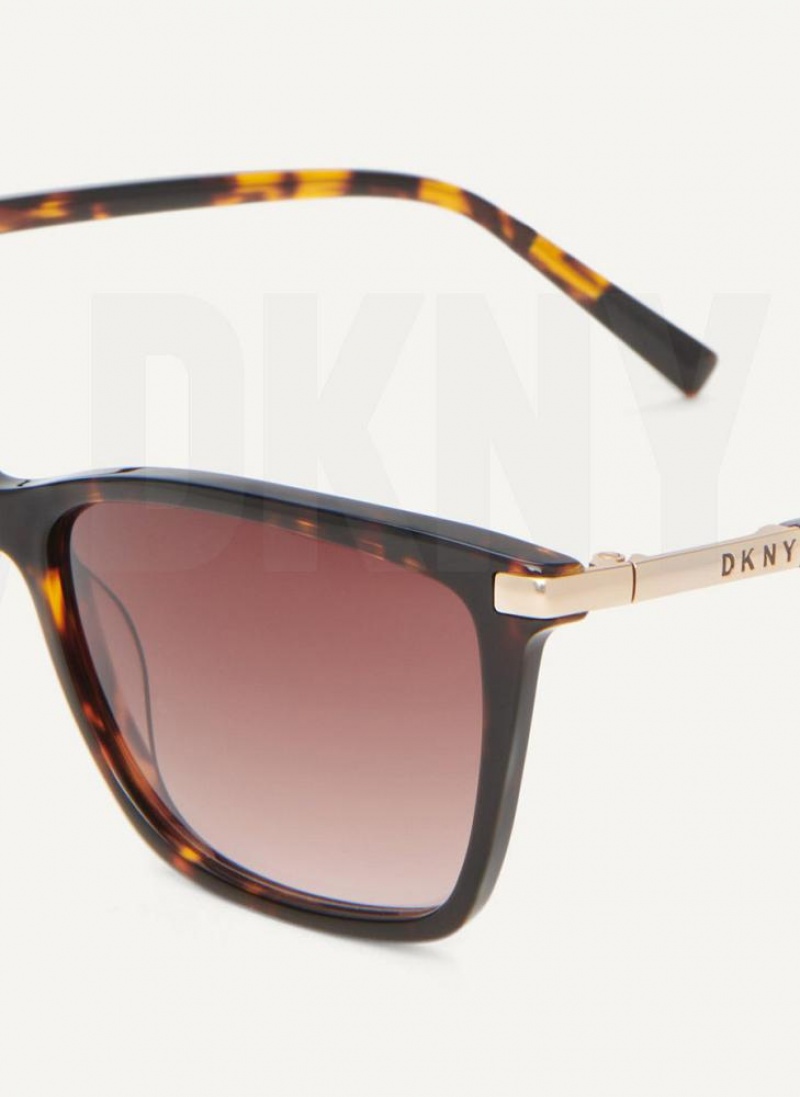 Γυαλια Ηλιου DKNY Modified Modern Rectangle γυναικεια καφε | Greece_D1236