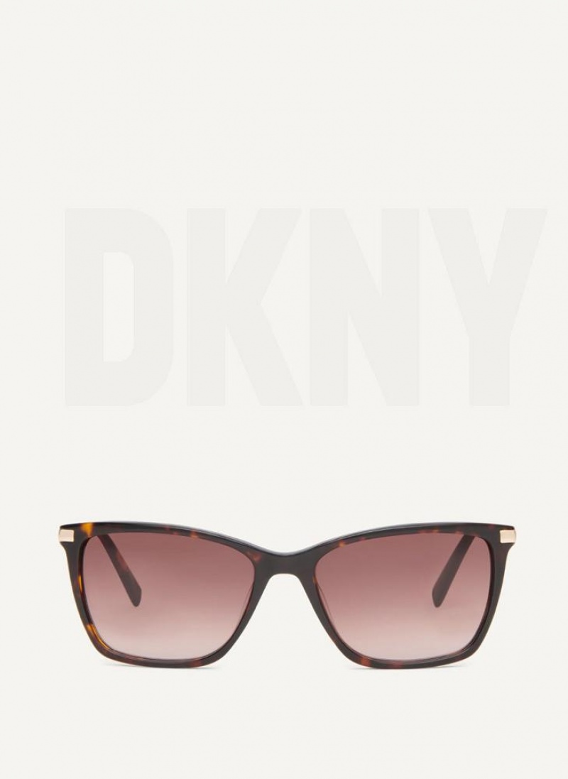 Γυαλια Ηλιου DKNY Modified Modern Rectangle γυναικεια καφε | Greece_D1236