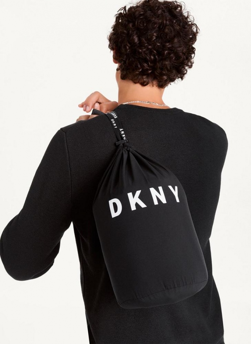 Μπουφαν Φουσκωτο DKNY Packable ανδρικα μαυρα | Greece_D0312