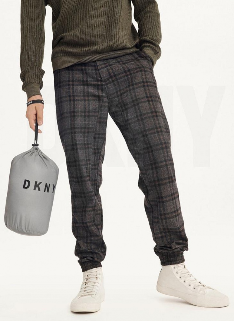 Μπουφαν Φουσκωτο DKNY Packable ανδρικα γκρι | Greece_D1194