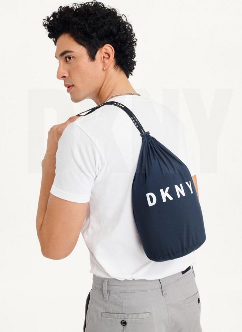 Μπουφαν Φουσκωτο DKNY Packable ανδρικα σκουρο μπλε | Greece_D0873